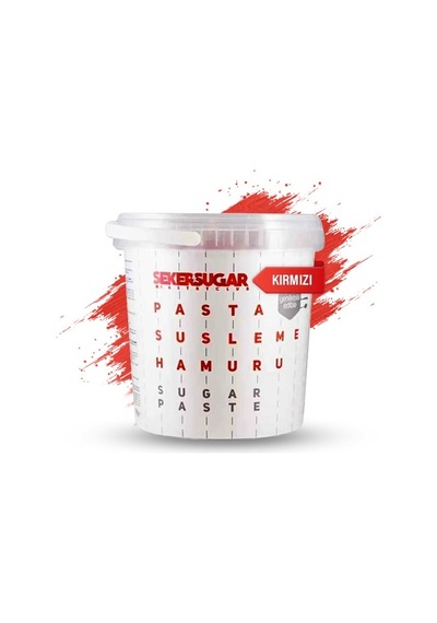 Şeker & Sugar Şeker Hamuru 1 Kg Kırmızı