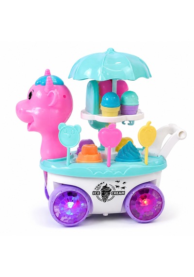Unicorn Dondurma Arabası Işıklı Ve Sesli