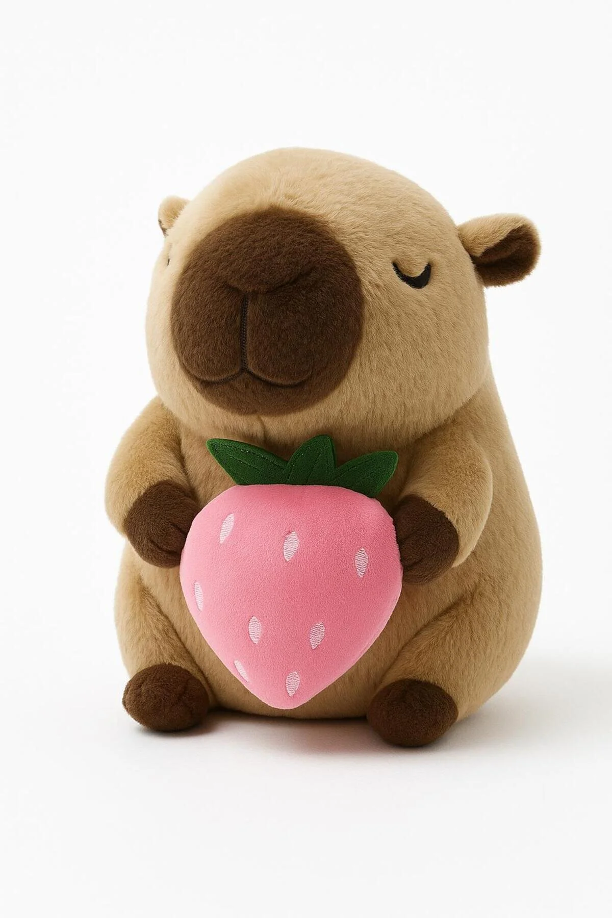 Capybara Çilekli Seri 35 Cm - Koleksiyon & Yumuşacık Acı Kahverengi