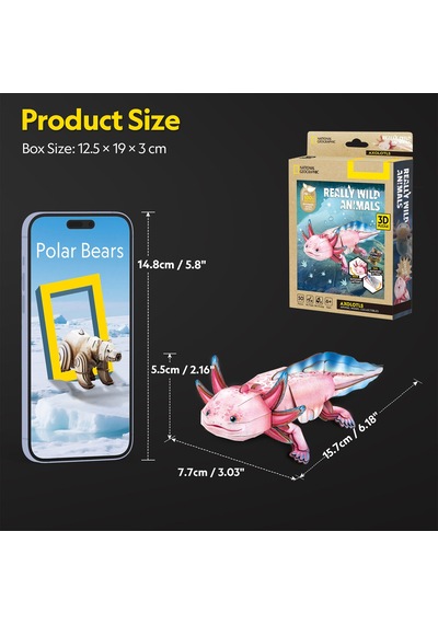 National Geographic - Axolotl 3d Puzzle Ds1185h