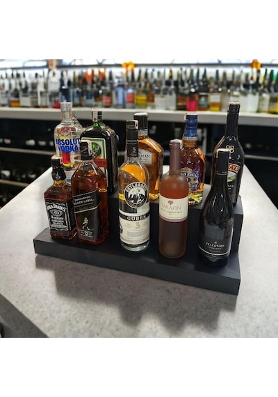 2 Katlı Bar İçki Standı Model-1 Siyah