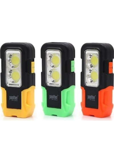Panther Pt-1915 2x5w Cob Led El Mıknatıslı Pilli El Feneri Gri