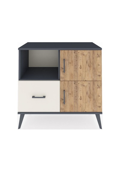 Hyperion Şifonyer 2 Raflı Tek Çekmeceli 2 Kapaklı 88x44x80 Antrasit-çam/aytaşı Çam/aytaşı Hyperion Şifonyer 2 Raflı Tek Çekmeceli 2 Kapaklı 88x44x80 Antrasit-çam/aytaşı Çam/aytaşı
