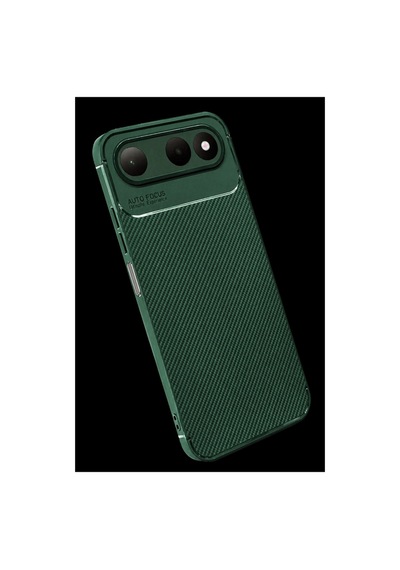 Newface Tecno Spark 50 5g Auto Focus Karbon Kapak - Yeşil