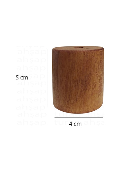 Sandalye - Masa - Mobilya - Ünite - Koltuk- Kanepe- Ahşap Ayak Takoz Yükseltici - 5 Cm Ceviz