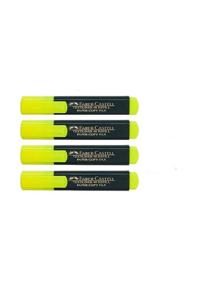 Faber Castell Sarı Renk 4 Adet Fosforlu Kalem
