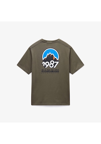 Napapijri S-montepiana Erkek Yeşil T-shirt Np0a88svg0a1 Yeşil