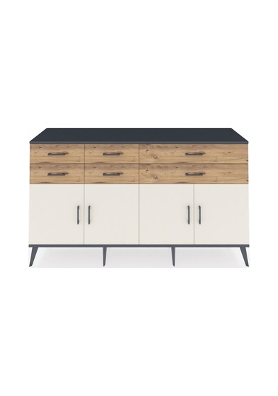Hyperion Konsol 3 Raflı 6 Çekmeceli 4 Kapaklı 176x44x99 Antrasit- Antrasit-aytaşı/çam Hyperion Konsol 3 Raflı 6 Çekmeceli 4 Kapaklı 176x44x99 Antrasit- Antrasit-aytaşı/çam