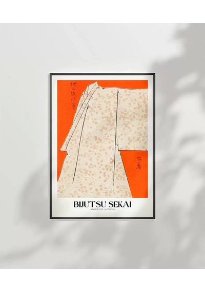 Çerçevesiz Poster Bijutsu Sekai Japon Elbise