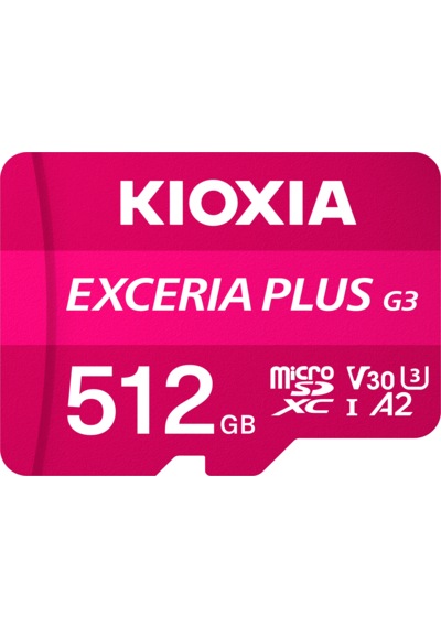 Kioxia Exceria Plus G3 512gb V30 U3 4k 210mb/s-150mb/s Microsd Hafıza Kartı Lmpl3m512gg2