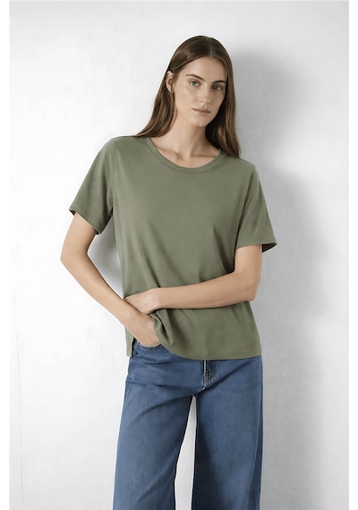 Fashion Friends Kol Detaylı Haki Kadın Bluz 26y0309k1