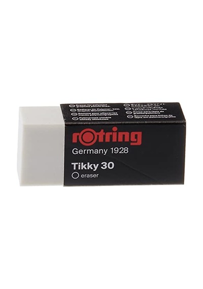 Tikky30 Kurşun Kalem Silgisi, Orta Boy, Beyaz 3lü Paket