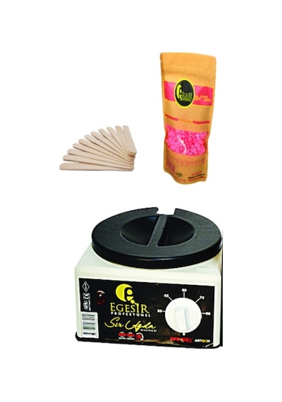 Ege Sir Ağda Makinesi + Ege Sir Pudralı Boncuk Ağda + Spatula