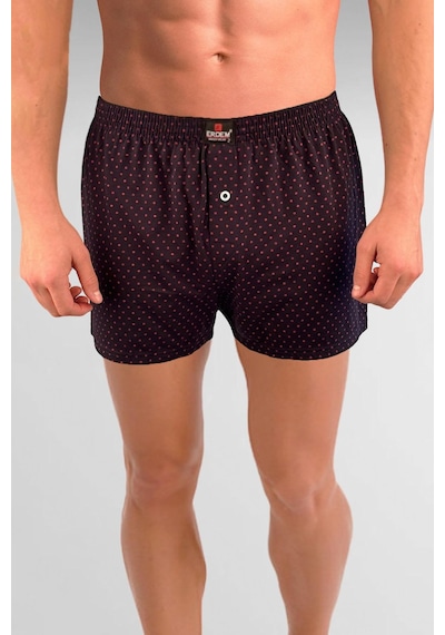 Erdem Siyah Baskılı Desenli Penye Boxer 1400ylp Siyah