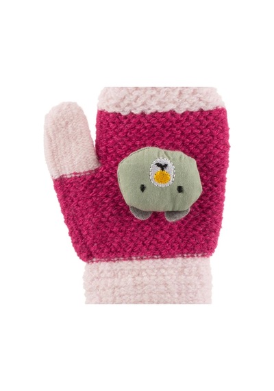Kitti Bebek Kız Örme Eldiven 1-3 Yaş K23210-02 Pembe Pembe
