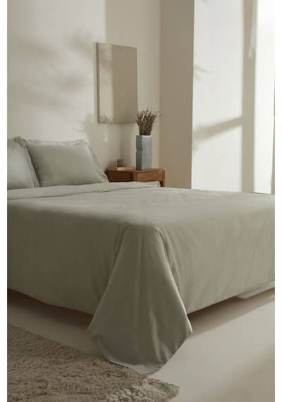 Karaca Home Jemma 120 Tel %100 Pamuk Saten Çift Kişilik Nevresim Takımı Yeşil Yeşil