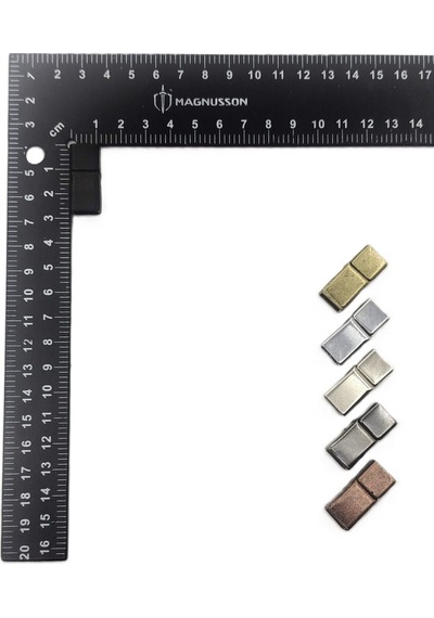 5x10 Mm Deri Bileklik Kiliti Mıknatıslı Kilit 20 Adet 5 X 10 Mm / Siyah
