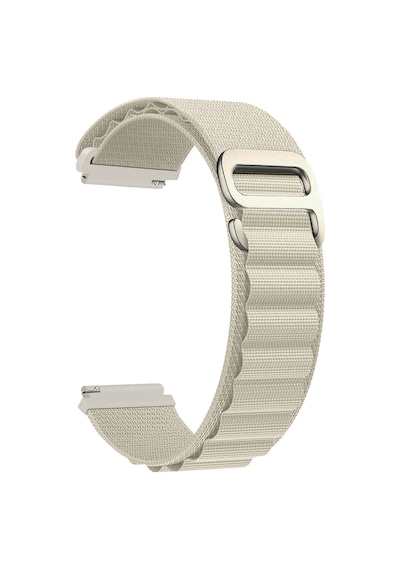 Caseonn Haylou Watch 2 Pro Ls02 Pro Kordon Titanyum G-kancalı Alpin Kumaş Kayış Bej
