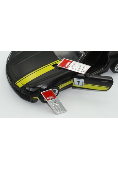Audi Rs Direksiyon Alüminyum Alaşımlı 3M 3D Sticker Logo 2Li Set