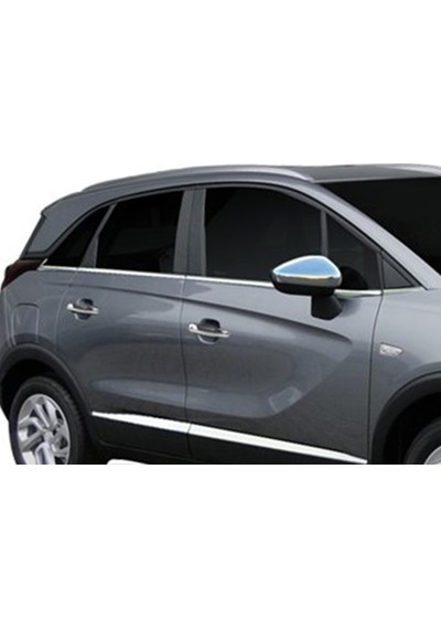 Opel Crossland X Krom Cam Alt Çıta 8 Parça P.çelik 2017 Sonrası