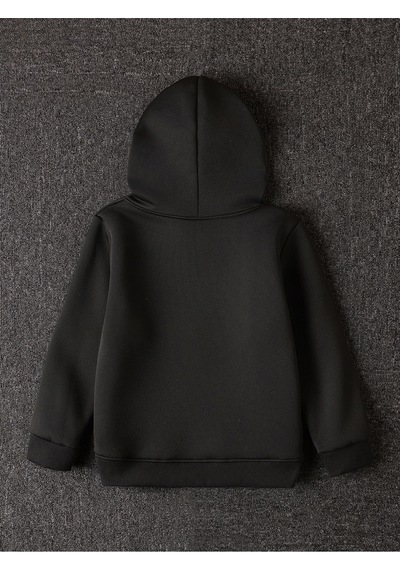 Uyguntarz Unisex Jean Kalp Desenli Baskılı Oversize Genel Siyah