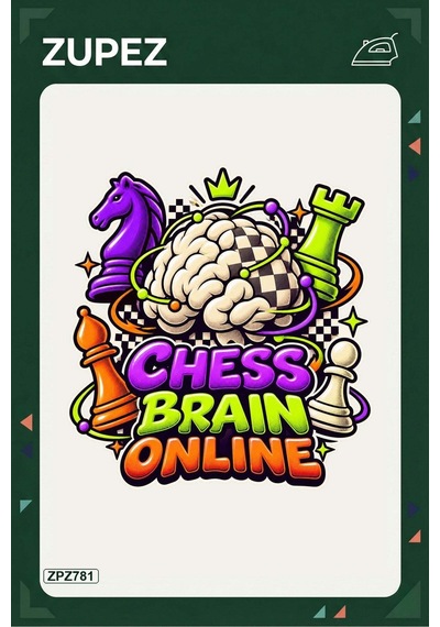 Zpz781 Chess Brain Online Ütüyle Uygulanabilir Transfer Baskı - 911529816
