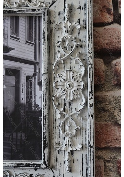 Neiwel Vintage Ahde Resim Ve Ayna Çerçevesi Beyaz