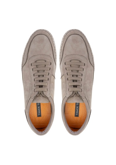 Tamer Tanca Erkek Hakiki Deri Vizon Nubuk Sneakers & Spor Ayakkabı 128 265530 Erk Ayk Y25 Vızon Nbk Vizon