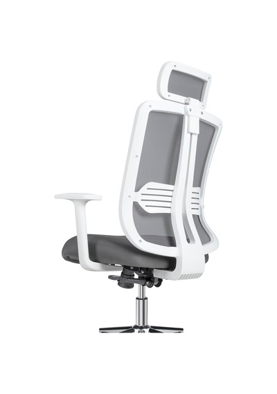 Velore X Ergonomik Ofis Koltuğu, Fileli, Metal Ayaklı, Beyaz Renk, Çalışma Koltuğu Çok Renkli
