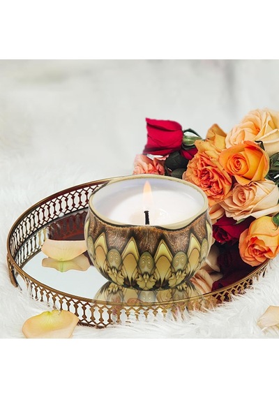 Mum Hediye Seti Bohem Çiçek Kokusu Kokulu Soya Mumları Kadın Hediyeleri 2.5 Oz Stres Giderici Aromaterapi Mumları, Diwali, Doğum Günü Hediyeleri, 3'lü Paket Diğer