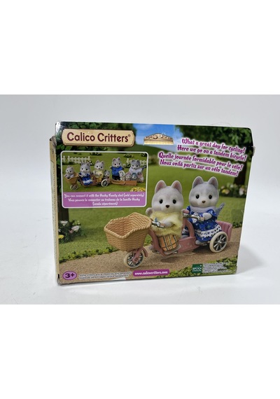 Calico Critters Husky Tandem Cycling Set Figür Oyunca Seti