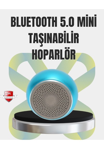 Mey İthalat Kablosuz Bluetooth 5.0 Hoparlör Kompakt Ve Güçlü Ses