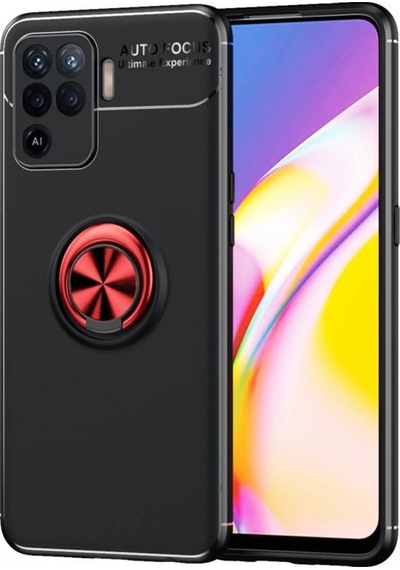 Oppo Reno 5 Lite Kilif Lens Yüzüklü Miknatisli Silikon Kapak 489625377