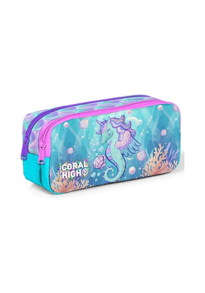 Coral High Kids Unicorn Denizatı Desenli 3 Lü Okul Çanta Seti Set0133256 Açık Mavi - Bej