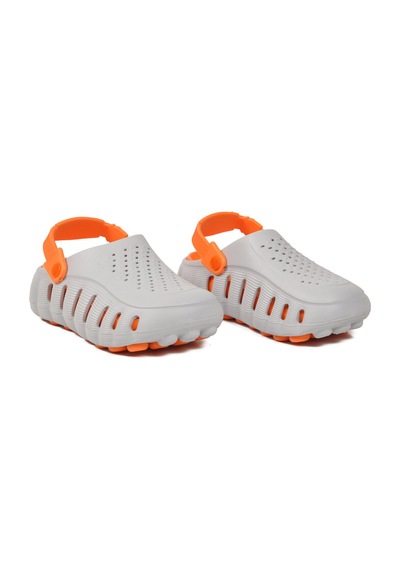 Twingo Buz-turuncu Eva Hafif Rahat Yumuşak Taban Unisex Sabo Terlik Havuz Bahçe Terliği 2504 Çok Renkli