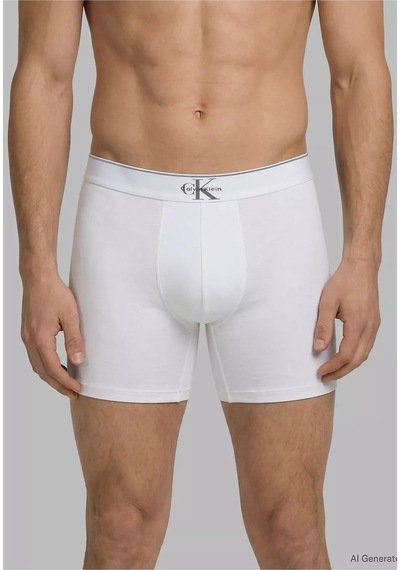 Calvin Klein Erkek Pamuklu Logo Detaylı Elastik Bel Bantlı Üçlü Gri Boxer-14941