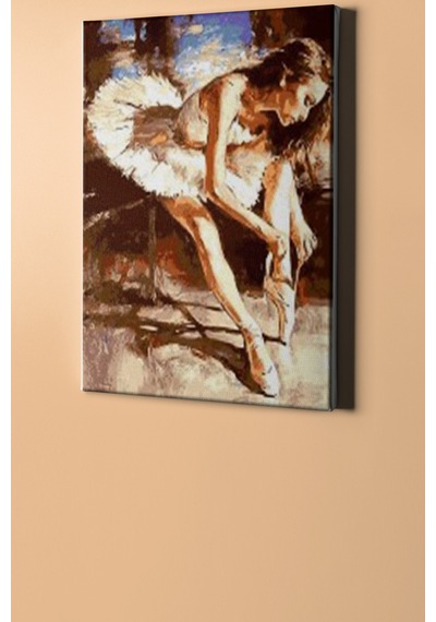 Webstyle Sayılarla Boyama Seti Kasnaklı Yıldız Balerin 40 X 50 Cm