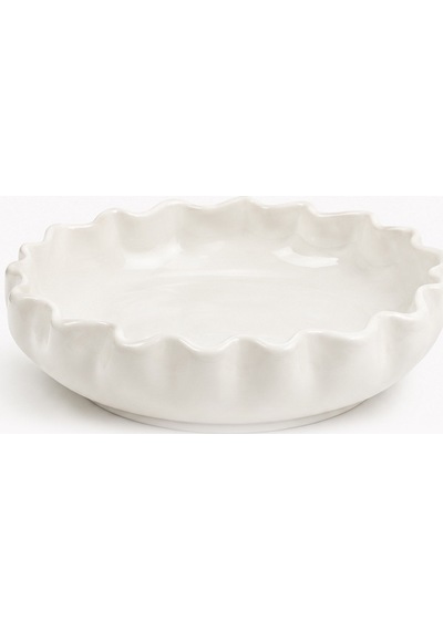 X Duygu Batum Hardal Momento Büyük Wave Bowl Servis Sunum Tabak Ekru - 928542137 Ekru