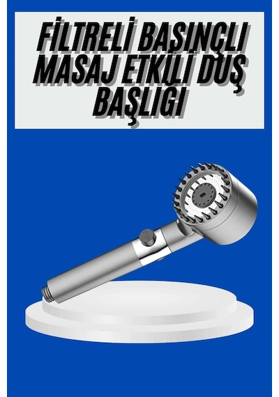 Znv Zenvia Mey İthalat Yeni Nesil Duş Başlığı Paslanmaz Çelik Masaj Etkili Ergonomik Tasarım Su Basınçlı Zn 446721