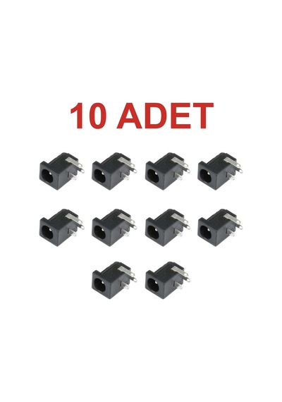 10 Adet Dc Barrel Jak 2.1mm Dc Giriş Soketi Arduino Uyumlu Rodevino