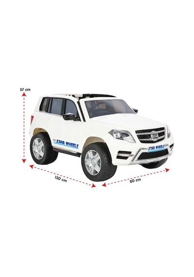 Star Wheels Uzaktan Kumandalı Akülü Araba 12 Volt 05-200 Beyaz