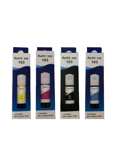 Epson 101/103  Uyumlu Mürekkep Takımı 70 Ml Epson Ecotank L Serisi Uyumlu