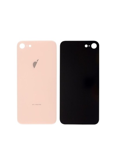Apple iPhone Uyumlu   8 Arka Pil Kapak Batarya Kapağı Siyah