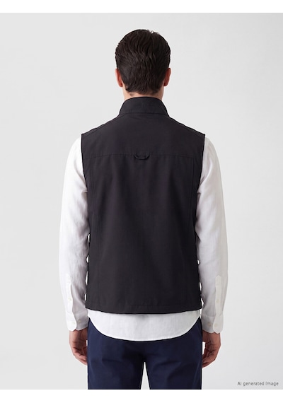 Lcwaıkıkı Classic Lacivert Regular Fit Dik Yaka Erkek Avcı Yeleği