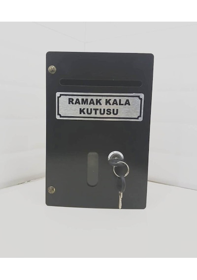 Siyah Küçük Boy Ahşap Ramak Kala Kutusu