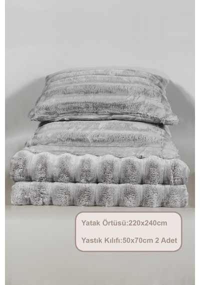 Elart Marsel Comfort Uyku Seti 220x240 Cm Gri Gri