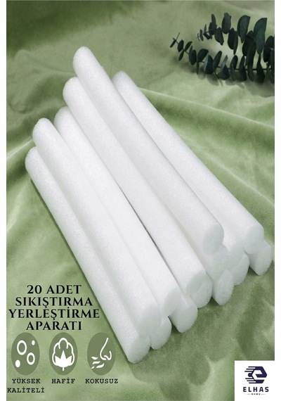 Koltuk Ve Sandalye Örtüsü Sıkıştırma Ve Sabitleme Süngeri,kayma Engelleme Aparatı 20 Adet 30-35cm Beyaz - 814325631 Beyaz