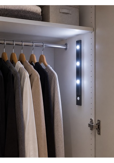 Dolap Raf İçi Mutfak Tezgah 3 Renkli Aydınlatma Hareket Sensörlü 40 Cm Led Şarjlı .