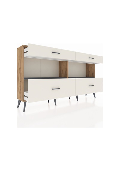 Arges Konsol 2 Raflı 4 Çekmeceli 176x30x99 Çam-antrasit/aytaşı Çam-antrasit/aytaşı Arges Konsol 2 Raflı 4 Çekmeceli 176x30x99 Çam-antrasit/aytaşı Çam-antrasit/aytaşı