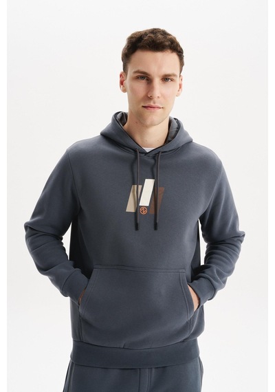 AR-MA Arma Erkek Kapüşonlu Sweatshirt Kanguru Cepli, 3 İplik Şardonlu, Regular Fit, %70 Pamuk %30 Polyester K30254628502 Gri AR-MA Arma Erkek Kapüşonlu Sweatshirt Kanguru Cepli, 3 İplik Şardonlu, Regular Fit, %70 Pamuk %30 Polyester K30254628502 Gri